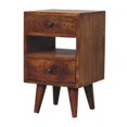 thumbnail image 3 of Table de Nuit Artisanale en Bois Massif Mini Classique Multicolore en Châtaignier, 3 of 10