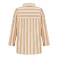 thumbnail image 4 of Xihbxyly Hauts Grande Taille pour Femmes Manches 3/4 Mode Décontractée Imprimé Manches Courtes Col Rond Blouses Chemises Offres Hebdomadaires, 4 of 7