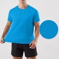 thumbnail image 2 of Besolor Mens Short Sleeve Shirts Summer Quick Dry Wicking Athletic Running Gym Workout Casual Basic Tee Tops, 2 of 7