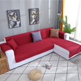 thumbnail image 2 of 2024 L Shape Sofa Slipcover Reversible Sectional Couch Cover Chaise Lounge Cover Furniture Protector Cover Large Size Gray, 2 of 10