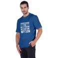 thumbnail image 4 of Inkmeso T-shirt à Col Rond pour Homme, Graphique Imprimé « J'ai Demandé à Dieu Mon Meilleur Ami, Il m'A Envoyé Mon Fils », Tee pour Père Fils Amour, 4 of 7