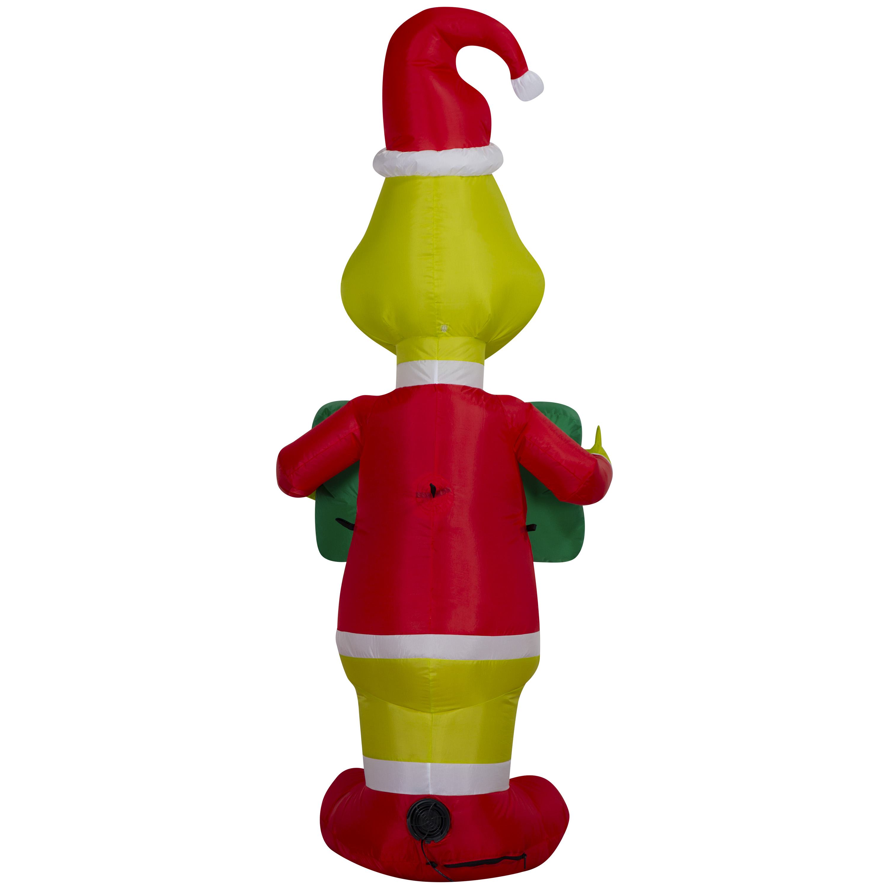 Grinch gonflable de Noël pour jardin Airblown tenant une pancarte MD Dr. Seuss (WM CA)