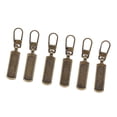 thumbnail image 2 of Zipper Pull Tab, Detachable Stainless Steel Metal Zipper Head  For Clothing Bronze, 2 of 8