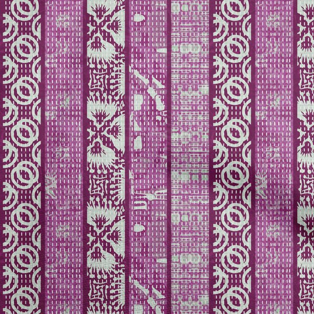 oneOone Cotton Cambric Purple Fabric Block Print Craft Projects Decor Fabric Printed By The Yard 42 Inch Wide