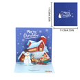 thumbnail image 3 of Christmas DecorationsGreeting Card3D Three Christmas Greeting Card Holiday Blessing Children's Handmade Message Card Christmas Three Greeting Card Paper Carving Creative Blessing Message Car, 3 of 5