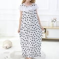 thumbnail image 4 of Vêtements de Nuit & Robes pour Filles Petites & Grandes Filles Robe de Pyjama Longue à Épaules et Col Rond en Dentelle pour un Confort Nocturne Confortable, 4 of 5