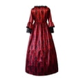 thumbnail image 3 of UPPADA Robe Grande Taille Victorian pour Femmes à Laçage Manches Évasées Robe de Bal avec Corset Soirée Maxi Robes Vintage Robe Cocktail Robes de Mariage Cyber 2024, 3 of 7