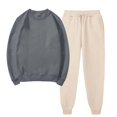 thumbnail image 2 of Besolor Ensembles 2 Pcs pour Femmes Survêtements Décontractés Chandail à Col Rond et Pantalon de Jogging Ensembles d'Entraînement Survêtements, 2 of 5