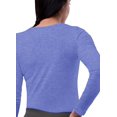 thumbnail image 3 of Sivvan Lot de 3 T-Shirts à Manches Longues Confort pour Femmes / T-Shirt sous-Blouse, 3 of 7