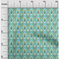 thumbnail image 1 of oneOone Organic Cotton Voile Fabric Damask Ikat Printed Craft Fabric BTY 42 Inch Wide, 1 of 1