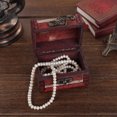 thumbnail image 3 of Decorative Trinket Jewelry Storage Box Handmade Vintage Wooden Treasure Case, 3 of 9