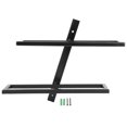 thumbnail image 2 of Metal Hanging Wine Display Shelf ,Wall Mounted Wine Rack Wall Mounted Red Wine Bottle Holder Rack Storage Shelf for Household Kitchen Bar Decor, 2 of 8