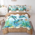 thumbnail image 1 of YST Cute Sea Turtle Bedding Set, 7-Piece, King Size, Ocean Theme, 1 of 4