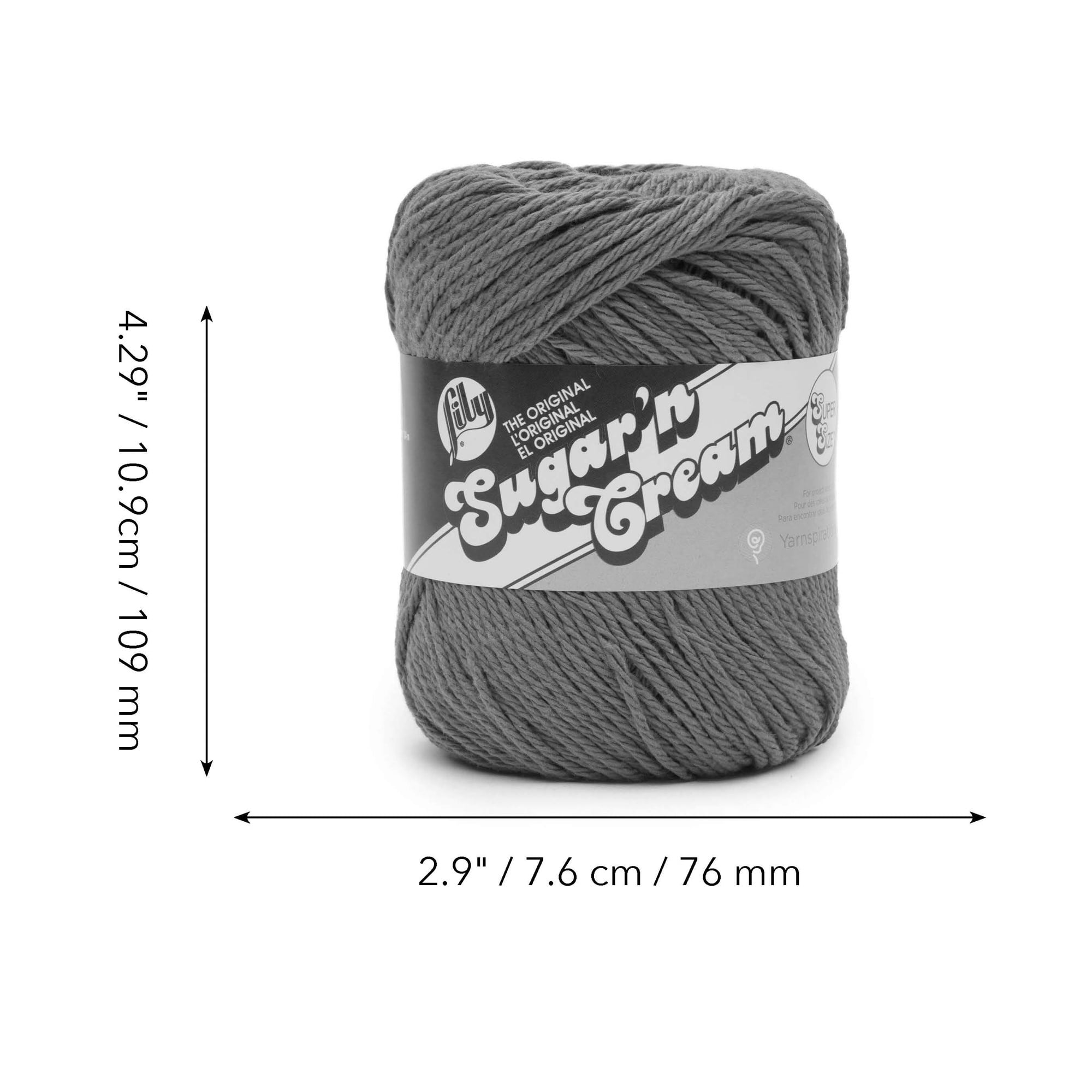 Lily Sugar'n Cream® Fil Super Taille Coton #4 Moyen, 4oz/113g, 200 Yards