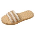 thumbnail image 1 of DXOUPM Sandales pour Femmes Sandales Plates Décontractées Pantoufles Polyvalentes pour Plage Chic Randonnée Vacances Voyage, 1 of 2