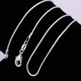 thumbnail image 4 of Collier Snake Chain Rond en Argent Sterling 1 mm pour Femmes 24 Po, 4 of 5
