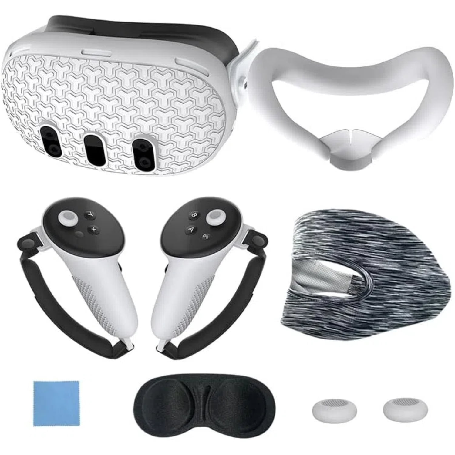 VR Accessories Set For Meta Quest 3, Includes 7 Pcs: Protective
