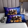 thumbnail image 3 of Erosebridal Animal Dogs Coverlet Set King,Starry Sky Galaxy Bedding Set,Kids Room Decorative,Ultra Soft,3 Pieces, 3 of 5