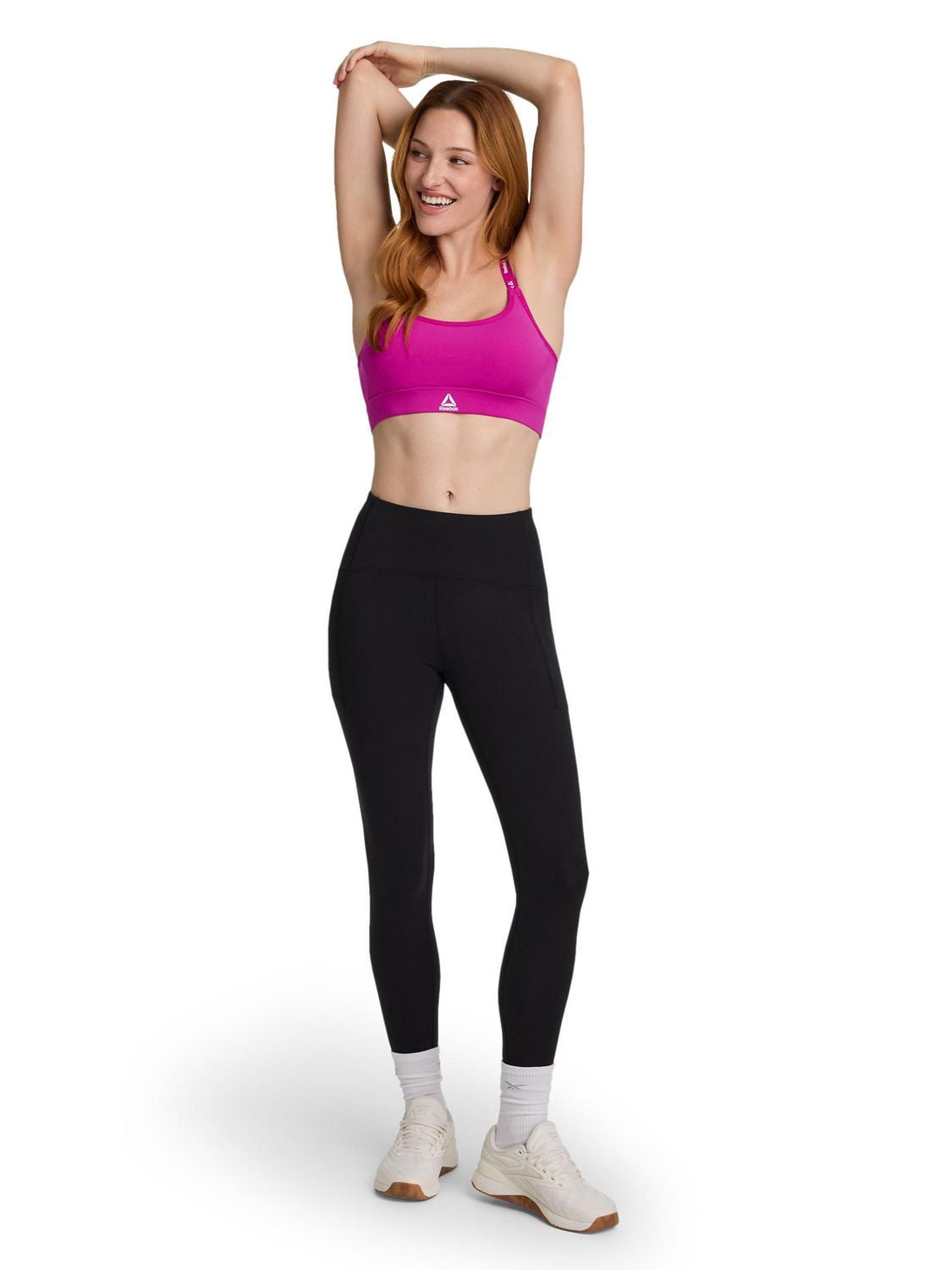Reebok Soutien-gorge de sport à faible impact Favorite Racerback pour femme avec bonnets amovibles