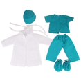 thumbnail image 2 of Ensemble de 6 Pcs Tenue d'Infirmière pour Poupée Vêtements de Poupée Fournitures pour Poupée de 18 Po, 2 of 10