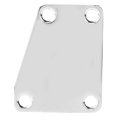 thumbnail image 4 of Trapezoid Guitar Neck Plate, Superior Performance Guitar Neck Plate Easy Installation Silver  Finish High Strength  For Jazz Bass, 4 of 8