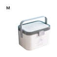 thumbnail image 1 of mmirethe ABS Pill Storage Box Portable Ergonomic Handled Large Capacity Cute Stylish Sealed Moistureproof Tablet Container Organizer Medium Grey, 1 of 8