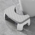 thumbnail image 1 of Home Toilet Stool Squatting Poop Stool Bathroom Potty Step Stool Toilet Assistance Steps Step Stool Fits All Toilets Detachable Stackable Home Decor, 1 of 7