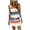 Blue, variant on Beach Wedding Dresses for Bride Women Summer Casual Striped Dress, Sleeveless V Neck Mini Dress Drawstring Sundress with Pockets Flower Women Dresses for Wedding Green XXL