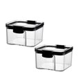 thumbnail image 2 of Amzcrzy Kitchen Appliances Kitchen Sealed Jar With Lid Fresh-Keeping Box forWhole Grains 2Pc Storage Container Kitchen Utensils Set Kitchen Gadgets Kitchen Essentials, 2 of 7