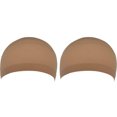 thumbnail image 1 of 2 Elastic Wig Hair Pack Caps Nylon Mesh Beige for Wig Wear Comfortable Stretchable, 1 of 2
