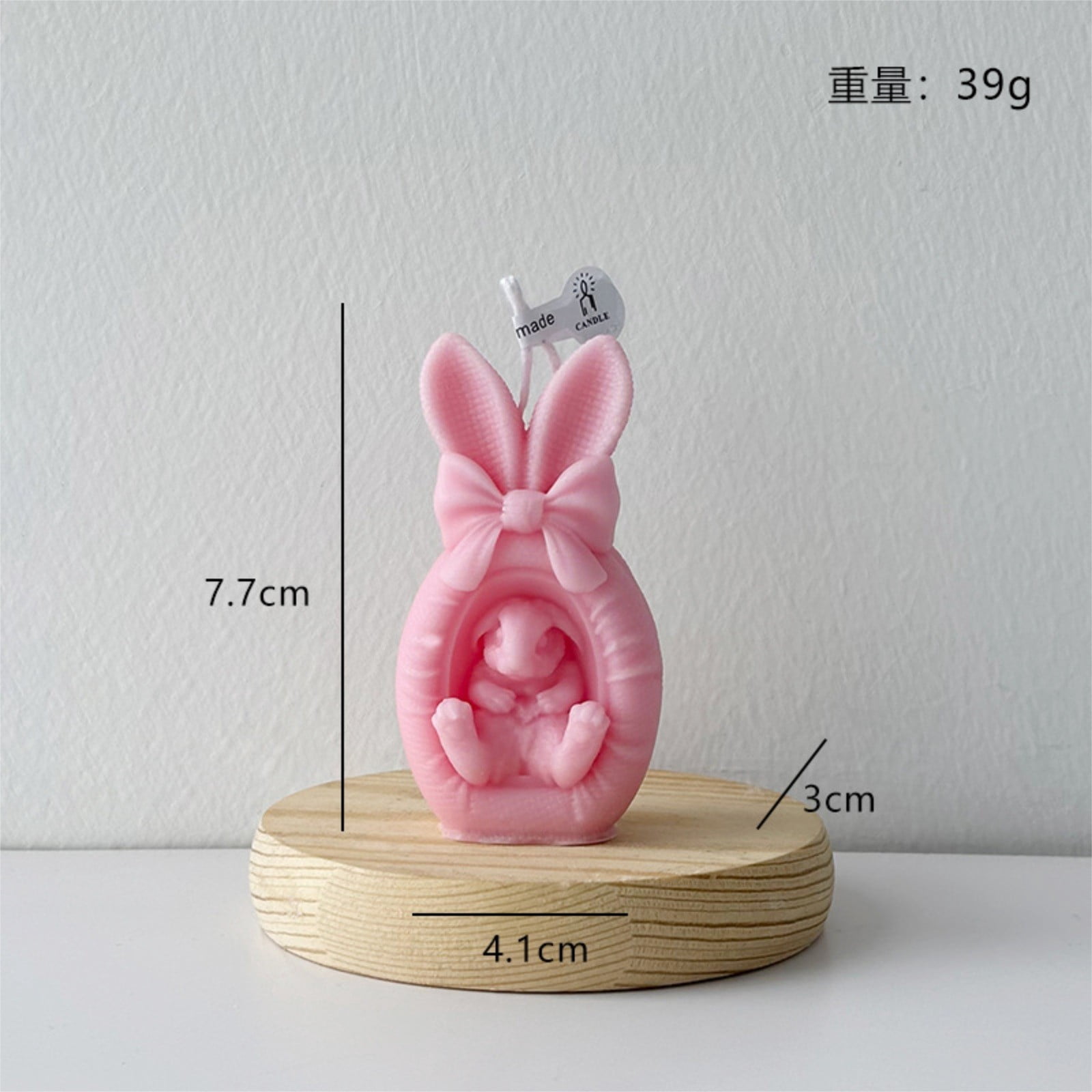 EGNMCR Bougies Parfumées Lapin de Pâques Produits de Cire Parfumée