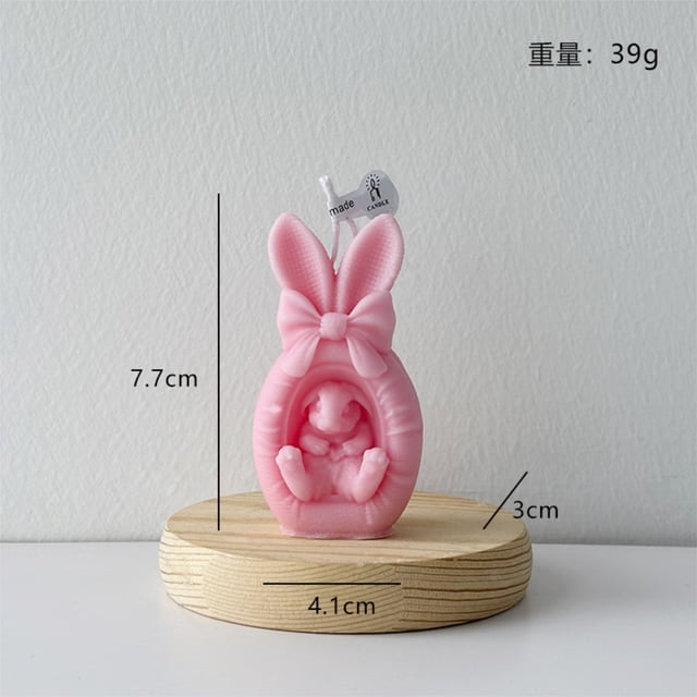 EGNMCR Bougies Parfumées Lapin de Pâques Produits de Cire Parfumée