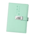 thumbnail image 2 of GUOOL Diary with Lock PU Leather Personal Locking Journal for Home Business Adults Light green, 2 of 9