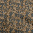 thumbnail image 1 of oneOone Rayon Brown Fabric Asian Floral Craft Projects Decor Fabric Printed By The Yard 56 Inch Wide, 1 of 4
