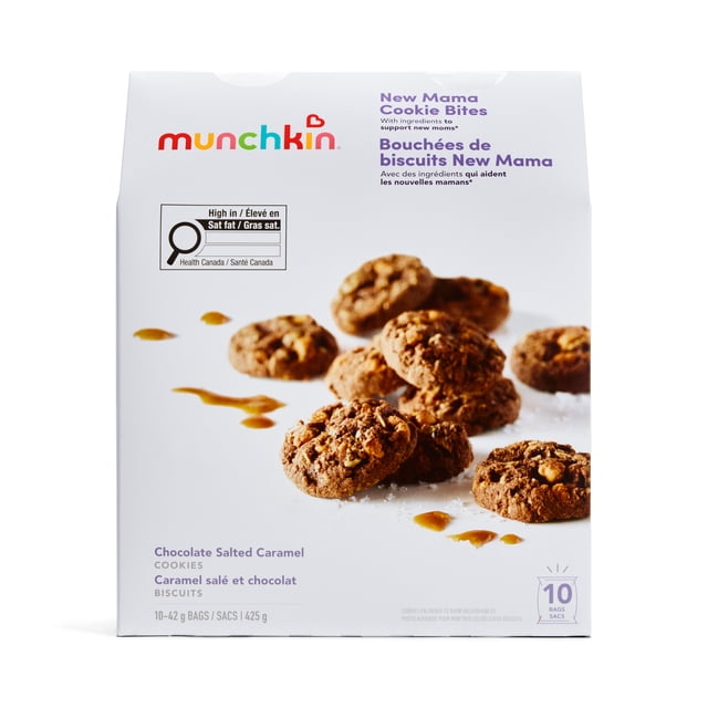 Munchkin New Mama Cookie Bites in Salted Caramel , 10 Count