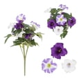 thumbnail image 2 of Fasiaou Artificial Flowers for Outdoors, UV Resistant Fake Realistic Flowers with Plastic Plants Spring Decor, Faux Silk Flowers for Outside Window Box Front Porch Planter Decor,B, 2 of 6