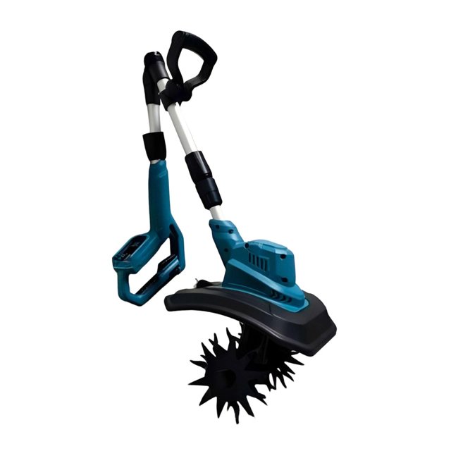 Almencla Dispositif de Jardinage à Barre Sans Fil, Réglable, Poignée Confortable, Barre Électrique Rototiller pour Compostage Sol Entretien Pelouse