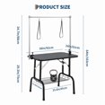 thumbnail image 4 of 36" Dog Grooming Table, Foldable Pet Grooming Table for Dogs at Home with Height Adjustable Arms, Noose, Mesh Tray, 330LBS Static Weight Capacity, Trimming Drying Table for Small/Large Dogs, 4 of 9