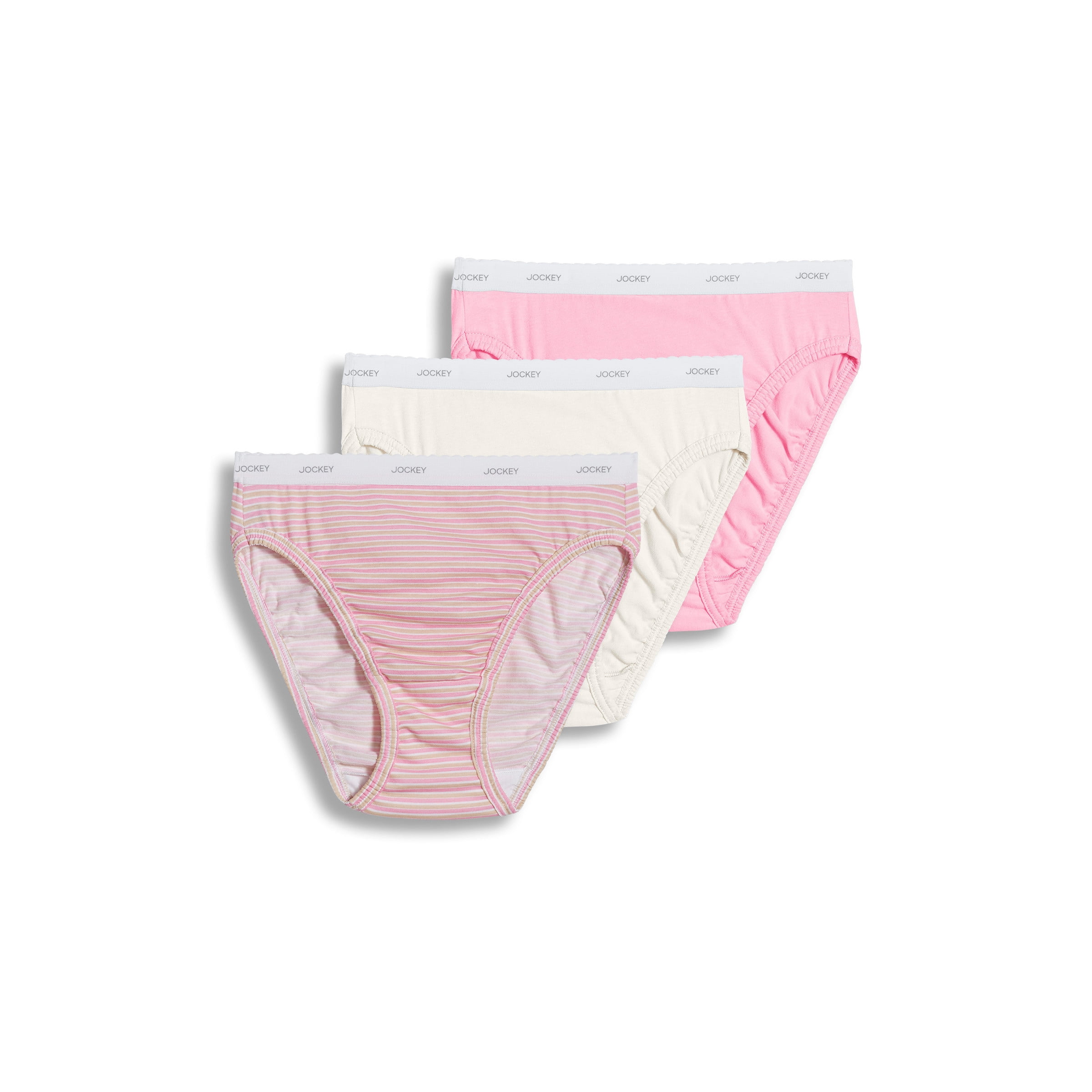 Jockey Women's Plus Size 100% Cotton Classic French Cut - 3 Pack