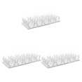 thumbnail image 1 of Maytalsory 1/2/3 4 Pieces PP Spice Organizer Self-adhesive Wall-mounted Solid Color Replacement Home Kitchen Pepper Sugar Rack Hanger 4Pcs 3PCS, 1 of 6