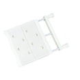thumbnail image 1 of Adjustable Expandable Wardrobe Storage Rack, Retractable Metal Shelf with Removable Panels, White, 29-46 x 24 cm, No-Punch Installation for Cabinets and Closets, 1 of 5