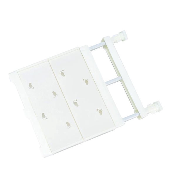 Adjustable Expandable Wardrobe Storage Rack, Retractable Metal Shelf with Removable Panels, White, 29-46 x 24 cm, No-Punch Installation for Cabinets and Closets