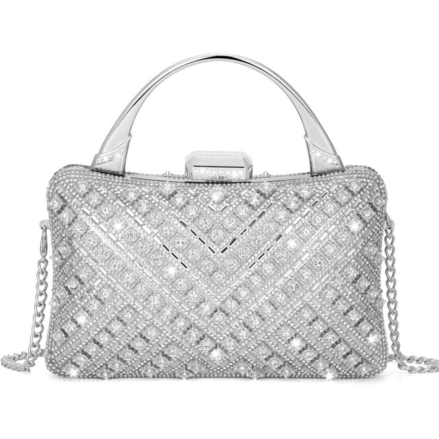 Clutch Purses for Women, Formal Evening Bag, Sparkly Rhinestone Purse for Party, Prom, Wedding