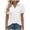 ☃032-White, variant on Nuoqisi Womens Short Sleeve Polo Shirts Lapel V Neck Business Dressy Casual Tops Summer Collared Trendy Tunic Tees