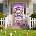 thumbnail image 1 of CaiYueKe Easter Door Cover Decoration Outdoor Party Decor Spring Holiday Door Curtain Bunny Rabbit Egg Festive Atmosphere Photography Backdrop Vertical Horizontal Hanging Decorations, 1 of 7