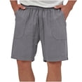 thumbnail image 1 of Diufon Men's Hiking Cargo Shorts Casual Printed Spring Summer Drawstring Outdoor Sport Shorts with Pockets, 1 of 7