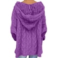thumbnail image 4 of RKSTN Sweaters for Women Fashion Loose Large Size Color Hood Long Sleeves Sweater Tops Fall Sweaters, 4 of 7