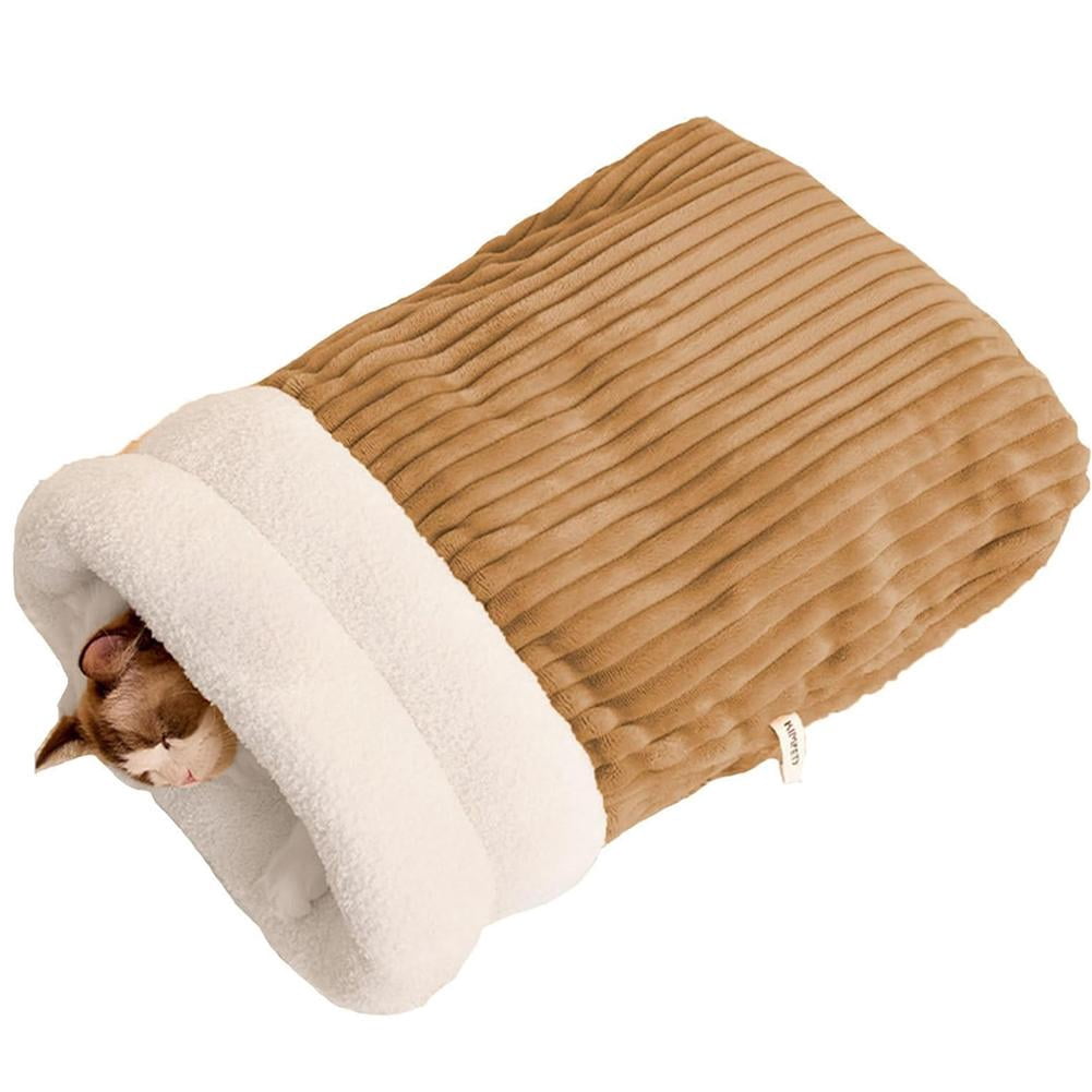 Cat-Nest Sleeping Bag,Cat Winter Warm Sleeping Bag, Indoor Cats Soft PlushBed` A9H7