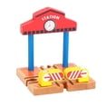 thumbnail image 2 of HILABEE Darling Baby Kids Wooden Train Accessories Building Play Set Toy Station, 2 of 9