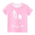thumbnail image 4 of EGNMCR Easter Lapin de Pâques Oeufs Imprimé Garçons Tenue de Pâques Filles Tenue de Pâques Tout-Petits Enfants Garçons Filles Mode Mignon Col Rond Imprimé Manche Courte Haut Cadeaux de Pâques pour Enfants, 4 of 5